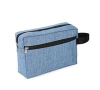 Portable Double Layer Female and Male Cosmetic Bag Multi Function Digital Bag Cloth Travel Storage Bag Toiletry Bag Anime Wallet Clutch (Sky Blue, One Size)