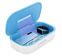 Portable Double Layer UV Lamp Steriliser, Professional UV Nail Tool Steriliser Box, LED Disinfectant Device, Disinfectant Box for Manicure Tools and Nail Salons, White