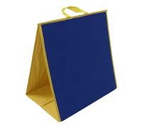 Portable Double Sided Felt Teaching Board, Foldable Flannel Board for Preschool Learning Activities, Ideal for Parents and Teachers, 17.3 X 17.1in (Blue Green)