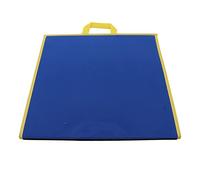 Portable Double Sided Felt Teaching Board, Foldable Flannel Board for Preschool Learning Activities, Ideal for Parents and Teachers, 17.3 X 17.1in (Blue Black)