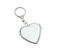 Portable Double Sided Miniature Compact Glasses Keychain for Makeup Touch Ups on the Go Ideal for Travel and Daily Use Metal Keychain Accessory