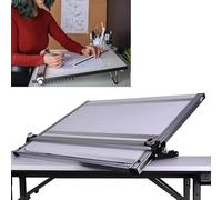 Portable Drafting Board with Parallel Motion Bar, Adjustable Tilt Angle for Architects and Drafting Professionals