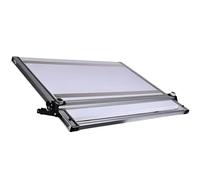 Portable Drafting Board with Parallel Motion Bar, Adjustable Tilt Angle, Stainless Steel Strips, Drawing Tool for Architecture