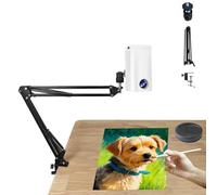 Portable Drawing Projector for Tracing, Smart Sketching Tool with USB/Smartphone Support and Remote Control, Ideal for Desktop Canvas and Wall Art Projects,White-1.95m
