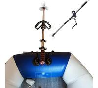 Portable Drill-Powered Outboard MotorPortable Kayak Propeller Kit, Aluminum Alloy Drill-Powered Trolling Motor Thruster with Bracket for Canoe, 100CM Underwater Propulsion System