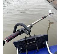 Portable Drill-Powered Outboard MotorSteerable Paddle Board Motor Kit - 3.3ft Drill Propeller for Small Boats, Lightweight Emergency Thruster Oar with Clamp, Portable Boat Motor System for E