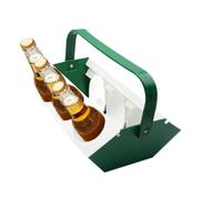 Portable Drink Carrier with Handle Beer Travel Carry with Ice Compartment