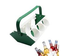 Portable Drink Carrier with Handle,Portable Beer Carry Tray with Ice Compartment | 6-Slot Drink Organizer Holder,for Outdoor Travel Camping Picnic Hiking Backpacking Sports Outgoing Garden BBQ