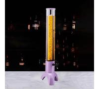 Portable Drink Dispenser Tower with Spigot, Margarita Beer Container Giraffe Dispenser for Pubs/Bars, Indoor Desktop Shared Cocktail Bottle(Purple,1.5 L)