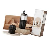 Portable Drink Maker Cup with Direct Drink Lid, Rechargeable Mixing Head and Carry Loop for Camping, Dorm and Gym Portable Smoothie Cup Rechargeable Smoothie Blend Travel Gym Prep Commute Beverage Two