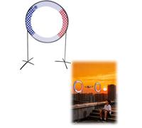 Portable Drone Obstacle Hoops for Racing Training, Sensory Avoidance Set for Kids and Model Aircraft