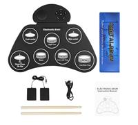 Portable Drum Learning Set 7 Pad Electronic Layout with Built | Record Playback, Power Cable, Quiet Evening Use for Small Rooms