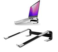 Portable Drum Pad Stand with Thermal Cooling, Premium Aluminum Desktop Mount Compatible with NI Maschine Plus 3 / Ableton Push 3, Stable & Lightweight Studio Accessory，Black