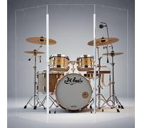 Portable Drum Shield | 3 Panels 2ft x 5ft | Factory-Installed Full-Length Stainless Steel Hinges | Acrylic Drum Sound Barrier | drum cage | Home & Church Use (3 Panels)