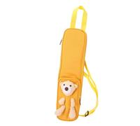Portable Drumstick Bag Cute Bear Pattern Drumstick Storage Box/Cover with Signature Section for Drum Stick Carrying (Yellow)