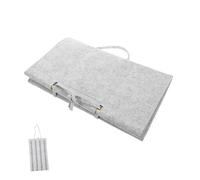 Portable Drumstick Holder Wall-mounted Felt Storage Bag for Drummers | Wood Frame with Elastic Loops, Fits Practice and Jazz Sticks, Protects against Wear, Space-saving Organizer