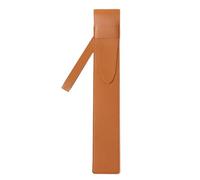 Portable Drumstick Leather Case Drum Stick Storage Bag Drum Accessories Protective Pouch Bags For Drummers, Gigs(Brown)