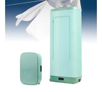 Portable Dryer Electric Clothes Dryer, Fully Automatic Ironing Clothes Folding Wrinkle Remover, Steam Drying Machine, Household Vertical Steamer with Timer, Collapsible Hanging Garment Steam (A)