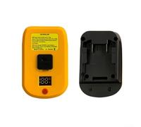 Portable Dual Device Battery Charger Adapter for Bosch & For Dewalt 18V Fast Charging & Robust Build (for DCB203)