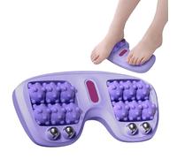 Portable Dual Foot Massage Roller,Foot Massager for Plantar Fasciitis,Pressure Tissue Stress and Muscle,Relief and Improved Circulation by Pressing Acupressure Points for Office Home (Purple)