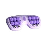 Portable Dual Foot Massage Roller, Foot Roller Massager, Deep Tissue Muscle Massage, Stress Relief for Home and Office Use (Purple)