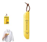 Portable Dual-Head Stain Remover Pen, Instant Stain Removal, Dual-Tip Stain Remover Pen, Fabric Cleaning Stick With Lanyard, No-Rinse, Instant Stain & Spot Remover for Clothes，Yellow