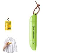 Portable Dual-Head Stain Remover Pen, Instant Stain Removal, Dual-Tip Stain Remover Pen, Fabric Cleaning Stick With Lanyard, No-Rinse, Instant Stain & Spot Remover for Clothes，Green