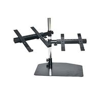 Portable Dual Laptop Stand with Clamp-On Shelf, Adjustable Height, Ergonomic Desk Attachment for Charging Station, Treadmill Use, Keyboard Extender, Workstation, and Gaming Setup