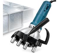 Portable Duct Edge Banding Machine, Portable Seam Locker, 6-Speed Adjustment, 6-10m/min Working Speed, 1400w Electric Duct Seamer, for Sheet Metal Joining and HVAC Duct Fabrication 0.4-1.0