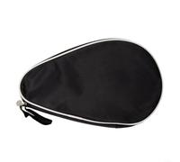 Portable Dustproof Table Tennis Paddle Bag, Gourd Type Racket Storage Case with Hand Strap, Suitable for Table Tennis Equipment Protection (Black)