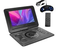 Portable DVD Player, 13.9 Inch Portable Mobile DVD Player 12V Rechargeable Super Seismic HD EVD VCD Players