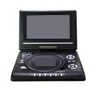 Portable DVD Player with 7.8 Inch HD Rotating LCD Screen, Mini TV Function, DVD/VCD/CD/MP3 Player, USB & SD Card Support, AV Input/Output, Built-in Rechargeable Battery for Home & Car Use