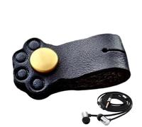Portable Earphone Cord Winder Keeper | Cute Animal Fixing Cat Wrap Buckle | Reusable Fixing Cat Wrap Buckle, Portable Leather Earphone Cord Holder Winder