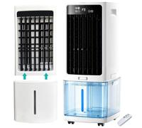 Portable Eative Cooler 25L, Windowless Air Conditer with Remote, 3-in-1 Fan Humidifier for Bedroom Office, Quiet Operat