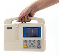 Portable ECG,Standard 12 Leads LCD Touch Screen Digital Equipment 6 Channel Electrocardiograph with Software, JYLSSKUK
