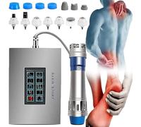 Portable Ed Extracorporeal Shock Wave Massager，Electronic Shock Wave Therapy Device, Muscle Pain Therapy System with 7 Massage Heads, for Pain Relief ED Treatment Deep Tissue