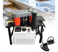 Portable Edge Bander for Woodworking, Adjustable Speed Machine for Straight and Arc Edges