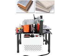 Portable Edge Banding Machine for Woodworking, Double-Sided Adhesive Gluing System, 1200W Heating Power, Curve Straight Panel Edge Trimmer, Cabinet Furniture Decoration Edge Tool(Black)