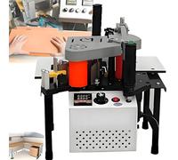 Portable Edge Banding Machine with Variable Speed, 1100W for Woodworking Projects, Ideal for Curve and Straight Edges, Compatible with 7-60mm Width, 220V