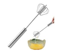 Portable Egg Beater For Mixing | Multifunction Egg Beater | Stainless Steel Hand Rotary Egg Jammer | Portable Milk Frother For Making Cream, Mixing, Stirring & Batt