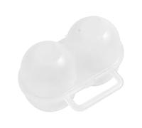 Portable Egg Box - 2 Compartment Grid Carrier Clear, Shockproof Storage, Portable, Robust Convenience | Transport Container for Kitchen Lunch Travel Camping Refrigerator Picnic Outdoor Av