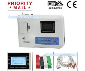 Portable EKG ECG Machine Electrocardiograph,1Channel,12 Leads