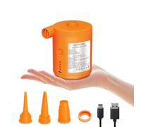 Portable Electric Air Pump for Inflatables Rechargeable - Mini USB-C Air Pump for Pool Floats, Air Mattress, Vacuum Storage Bags - Inflate & Deflate Tiny Pump for Travel, Camping, Home