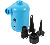 Portable Electric Air Pump USB Powered for Camping Swimming Rings | Blue PVC Housing, 2a Dc5v Output, 0.3psi Pressure, 140 L/min Airflow, Vacuum Storage Bags