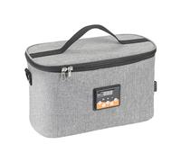 Portable Electric Baby Bottle Warmer Bag for Car with Dc 12V Charger Quality Oxford Cloth Real-Time Temperature Display Ideal for Travel and Outdoor Use