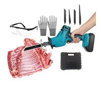 Portable Electric Bone Saw with LED Light, Rechargeable Battery Powered Bone Cutting Machine with Storage Toolbox (1*Battery)