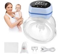 Portable Electric Breast Pump Wearable Milk Extractor Hands Free Silicone | Beak Valve Design, Effective Pumping for Daily Breastfeeding Routine and Night Pumping, Nursing Bra Use