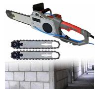 Portable Electric Chainsaw for Concrete, Diamond Chain Technology with Water Supply for Dust Free Cutting, Ideal for Wall and Construction Work
