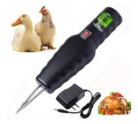 Portable Electric Chicken Plucker, Rechargeable Handheld Poultry Hair Remover for Birds, Ducks, Turkeys - Quick Dual Mode Plucking Machine (Black)