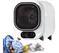 Portable Electric Clothes Condenser Dryer,with Dual Temperature Control Probe,Small Condenser Dryer With 0.8kg Load Capacity,Stainless Steel Tub,for Home, Apartments and RVs Compact(B)